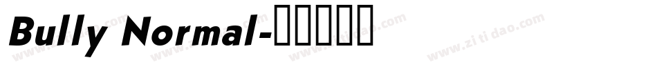 Bully Normal字体转换